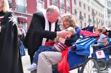 2011 Lourdes Pilgrimage - Archbishop Dolan with Malades (53/267)